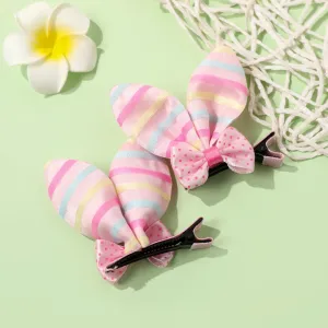 2-pack Bow Bunny Ears Hair Clips Hair Accessories for Girls #197252