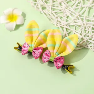 2-pack Bow Bunny Ears Hair Clips Hair Accessories for Girls #197253