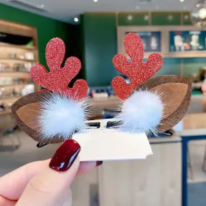 2-pack Children/adults Cute elk antler hair accessories for Christmas #1195884