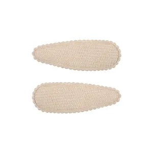 2-pack Embroidered Cloth Hair Clips for Girls #910304