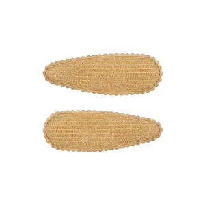 2-pack Embroidered Cloth Hair Clips for Girls #910305