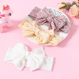 3-pack Pure Color Hollow Out Bow Headband for Girls #196531