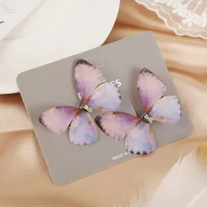 Butterfly Crystal Diamond Decor Hair Clip for Girls #1060261