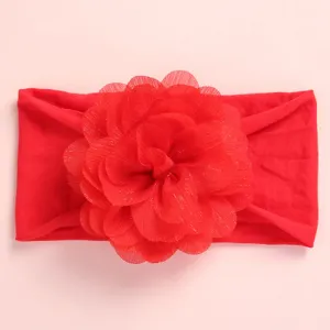 Solid Flower Decor Headband for Girls #189454
