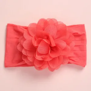 Solid Flower Decor Headband for Girls #189456