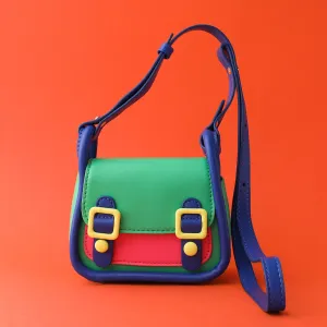Toddler/Kid Colorblock Flip Shoulder Bag Crossbody Bag #1059081