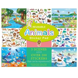 10pcs Children's Scene Sticker Book with Creative DIY and Enhanced Hands-On Ability #1067208