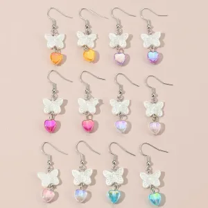 12-pack Kids/adult Fashion colorful earring set