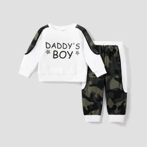 2pcs Baby Boy Casual Style Camouflage Set #1195694