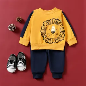 2pcs Baby Boy Childlike Lion Set #1066183