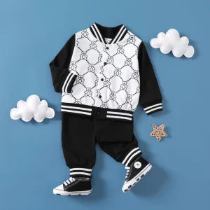 2pcs Baby Boy Trendy Casual Set #1066325