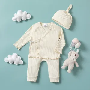 2pcs Baby Girl/Boy Casual Solid Color Set #1068401
