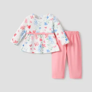 2PCS Baby/Toddler Girl Pretty Design Casual Pajama Set #1167627