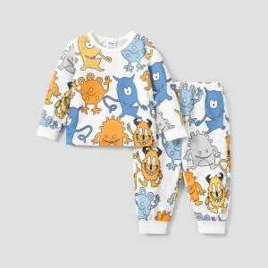 2pcs Boy/Kid  Regular Basic Pajamas Set #1318186