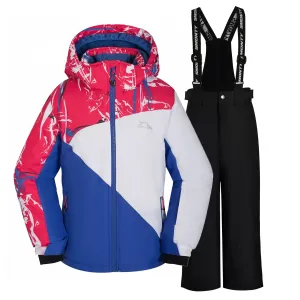 2PCS Kid Boy/Girl Windproof Waterproof Winter Ski Jacket & Pants Set Snow Suit #1317350