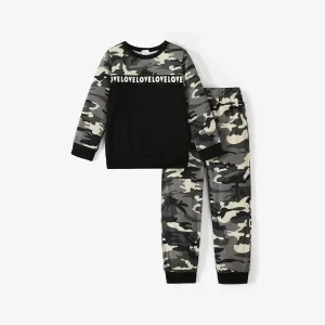 2pcs Toddler/Kid Boy Basic Camouflage Set #1083585