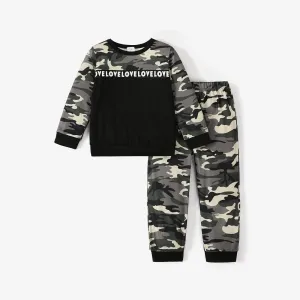 2pcs Toddler/Kid Boy Basic Camouflage Set #1083590