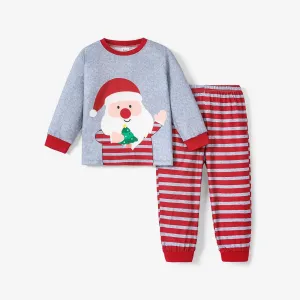 2pcs Toddler/Kid Girl/Boy Fashionable Casual Christmas Pajamas Set #1166548