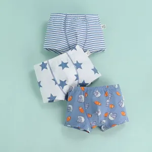 3PCS Boy's  Cute Animal Print Casual Ball Underwear Set #1206444