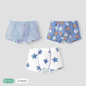 3PCS Boy's  Cute Animal Print Casual Ball Underwear Set #1206445