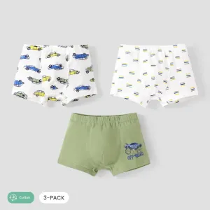 3PCS Boy's Cute Animal Print Design Casual Underwear Set #1169061