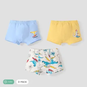 3PCS Boy's Cute Animal Print Design Casual Underwear Set #1169067