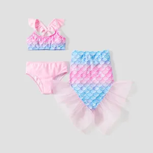 3pcs Toddler/Kid Girl Animal Pattern Swimsuits #1318850