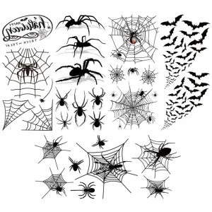 5-pack adults/children likes Halloween scary tattoo stickers #1109114