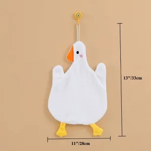 Absorbent Towel for Bathroom Cleaning and Drying Goose Shape Washcloth #1288667