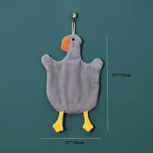 Absorbent Towel for Bathroom Cleaning and Drying Goose Shape Washcloth #1288668