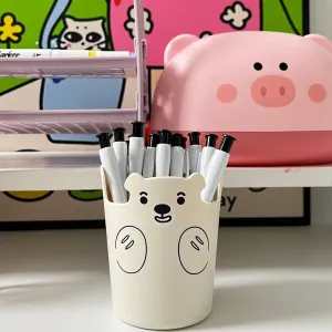 Adorable Bear Pen Holder - Multi-functional Desk Organizer for Office, Makeup, and Art Supplies #1064798