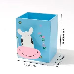 Animal Pattern Pencil Holder Pen Container Storage Box for Office Desk Home Decoration #1047760