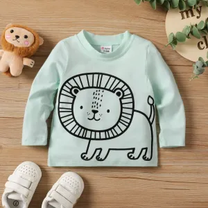Baby/Toddler Boy/Girl Childlike Animal Pattern Long-sleeved T-shirt #1060127
