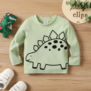 Baby/Toddler Boy/Girl Childlike Animal Pattern Long-sleeved T-shirt #1104574