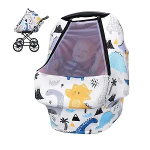 Baby Car Seat Cover Elastic with Breathable Fish Mouth Window Elastic Baby Car Seat Cover Breastfeeding Cover #1034491