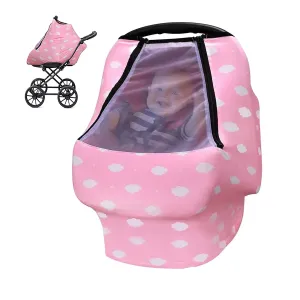 Baby Car Seat Cover Elastic with Breathable Fish Mouth Window Elastic Baby Car Seat Cover Breastfeeding Cover #1034492