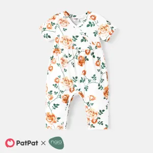 Baby Girl Allover Daisy Floral Print Jumpsuit/Romper or Romper & Pants Set #776211