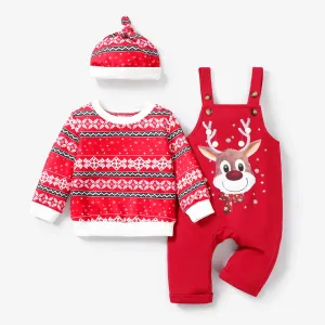 Baby Girl/Boy Christmas Pattern Set/Glove/Shoes #1211168