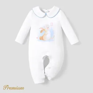 Baby Girl Elegant Rabbit Long Sleeve Coat/ Jumpsuit #1317571