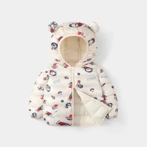 Baby/Kid Boy/Girl Childlike Hooded Winter Coat #1213253
