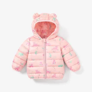 Baby/Kid Boy/Girl Childlike Hooded Winter Coat #1171830