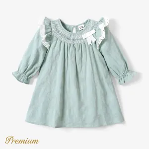 Baby/Kid Girl Elegant Smocked Cotton Dress #1195190
