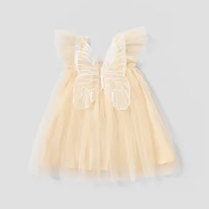 Baby/Kid Girl Sweet Hyper-Tactile 3D Bow Print Dress #1165928