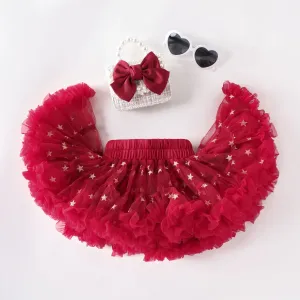 Baby/Kid Girls Sweet Stars Ruffle Skirt #1331905