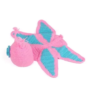 Baby Newborn Handknitted Butterfly Shape Photography Props Shower Gifts