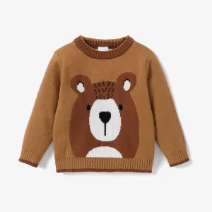 Baby/Toddler Boy Childlike Bear Animal pattern Sweater #1196308