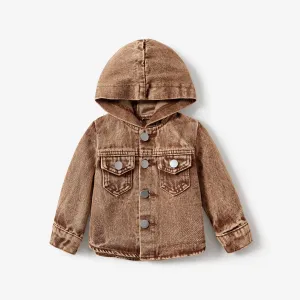 Baby/Toddler Boys Vintage Hooded Denim Jacket #1316836