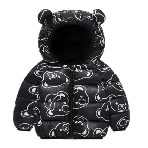 Baby/Toddler Girl/Boy Hooded Childlike Elephant/Bear Animal print Cotton Coat #1212377