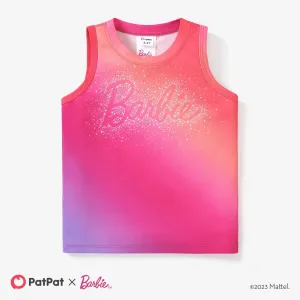 Barbie 1pc Toddler/Kids Girls Sporty Rainbow Alphabet Tank top/t-shirt/pants #1327357