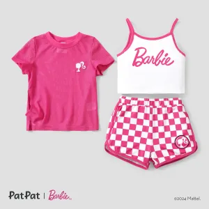 Barbie 3pc Toddler/Kids Girls Sporty Checkered/Plaid Set #1332164